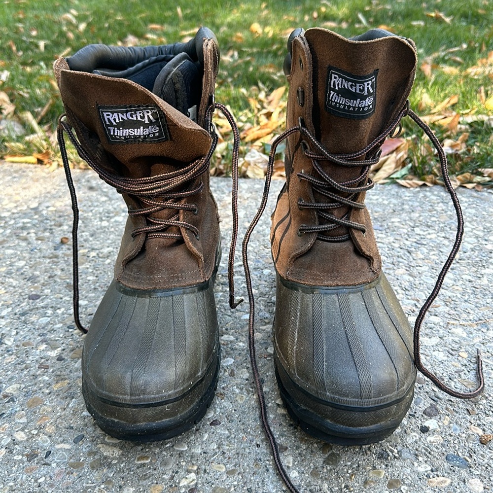 Insulated Boots with Steel Shank Size 9
